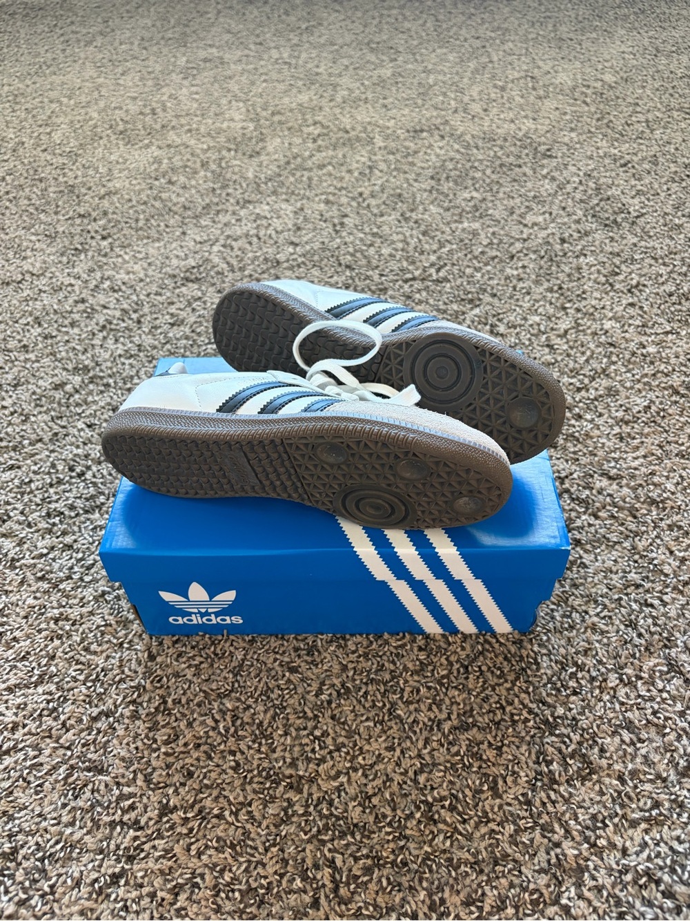 adidas Samba Low-Profile Sneaker in White, Black, Gray - Picture 10 of 12
